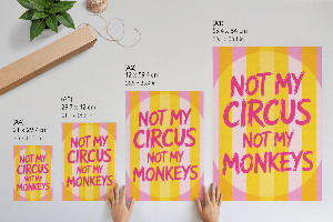 Plakat premium Nie mój cyrk