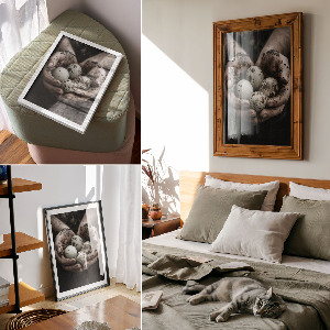 Grafika na ścianę Naturalne jajka