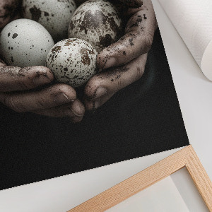 Grafika na ścianę Naturalne jajka