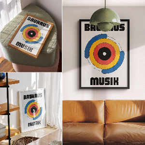 Dekoracyjny plakat ścienny Kolorowe okręgi