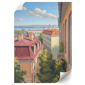 Grafika na ścianę Miejski widok