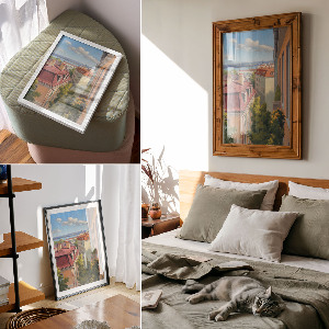 Grafika na ścianę Miejski widok