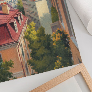 Grafika na ścianę Miejski widok