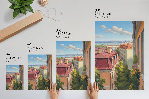 Grafika na ścianę Miejski widok