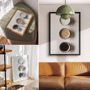 Dekoracyjny plakat ścienny Mleko i kawa