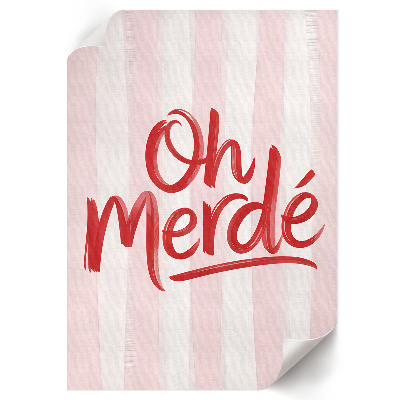Grafika na ścianę Oh Merde