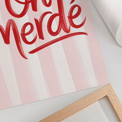 Grafika na ścianę Oh Merde