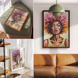 Wydruk na płótnie Porter afroamerykanki