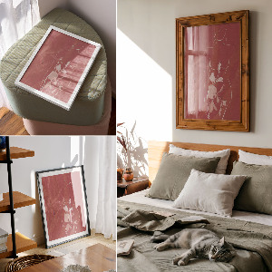 Dekoracyjny plakat ścienny Sylwetka kobieca