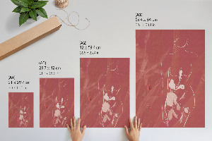 Dekoracyjny plakat ścienny Sylwetka kobieca