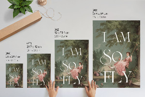 Grafika na ścianę I am so fly