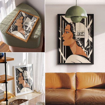 Plakat premium Kobieta modernizm