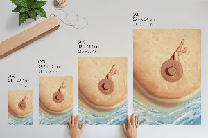 Plakat ścienny Kobieta i plaża