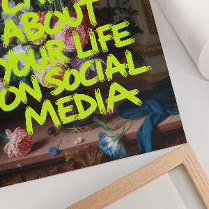 Dekoracyjny plakat ścienny Nobody cares