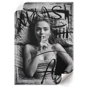 Grafika na ścianę Tajemnicza kobieta