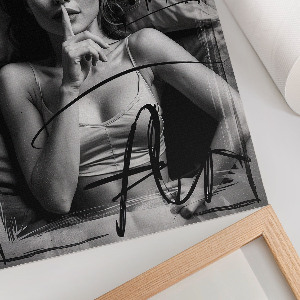 Grafika na ścianę Tajemnicza kobieta