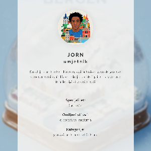 Dekoracyjny plakat ścienny Kula śniegowa Berlin