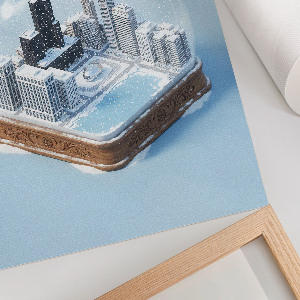 Wydruk na płótnie Kula śniegowa Cichago