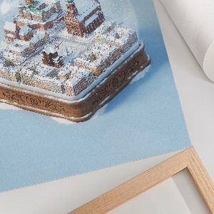 Plakat premium Kula śniegowa Gdańsk