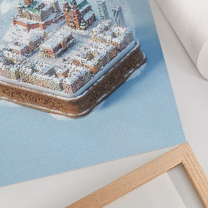 Wydruk na płótnie Kula śniegowa Kraków