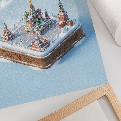 Dekoracyjny plakat ścienny Kula śniegowa Moskwa