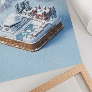 Wydruk na płótnie Kula śniegowa Oslo