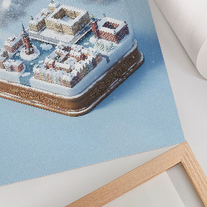 Dekoracyjny plakat ścienny Kula śniegowa Sztokholm