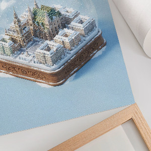 Wydruk na płótnie Kula śniegowa Wiedeń