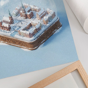 Dekoracyjny plakat ścienny Kula śniegowa Wrocław