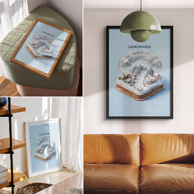 Grafika na ścianę Kula śniegowa Zakopane