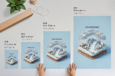 Grafika na ścianę Kula śniegowa Zakopane