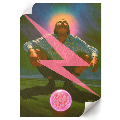 Grafika na ścianę Surrealistyczny mężczyzna