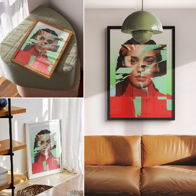 Wydruk na płótnie Nowoczesny portret