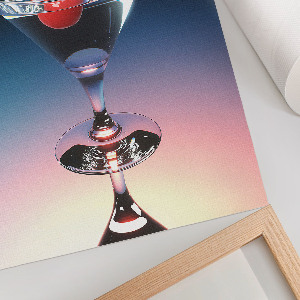 Plakat premium Koktajl z wiśnią