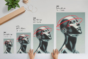 Dekoracyjny plakat ścienny Nowoczesna rzeźba