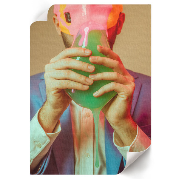 Wydruk na płótnie Surrealistyczny portret