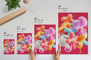 Grafika na ścianę Kolorowe formy