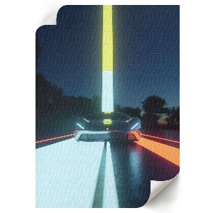 Wydruk na płótnie Futurystyczne auto