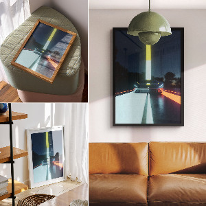 Wydruk na płótnie Futurystyczne auto