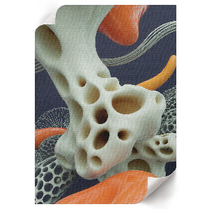 Plakat premium Futurystyczna abstrakcja