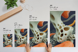 Plakat premium Futurystyczna abstrakcja