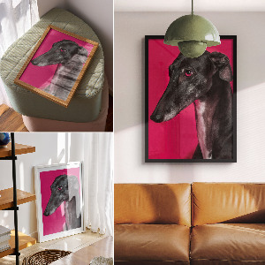 Dekoracyjny plakat ścienny Pies portret