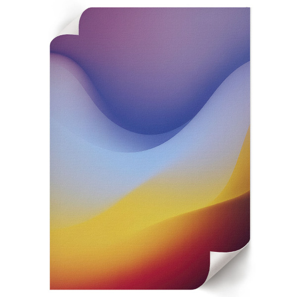 Wydruk na płótnie Kolorowe fale