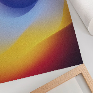 Wydruk na płótnie Kolorowe fale