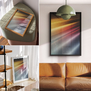 Plakat premium Kolorowe linie