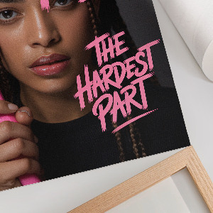 Dekoracyjny plakat ścienny Pain kobieta