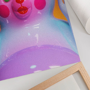 Dekoracyjny plakat ścienny Kolorowy miś