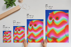 Grafika na ścianę Kolorowy zwierzak