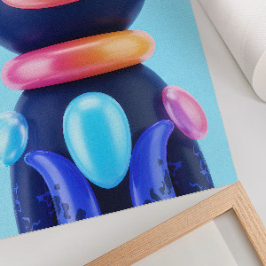 Wydruk na płótnie Futurystyczny kot