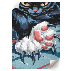 Plakat premium Kot z pazurami